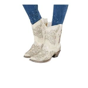 Corral Women's Glitter Leather Western Boots Size 10